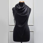 Πασμίνα Μονόχρωμη Αιγαίον Black